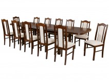 Zestaw 12 osobowy stół Wenus P7 krzesła Boss II