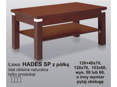 Drewniane ławy rozkładane - Hades SP z półką