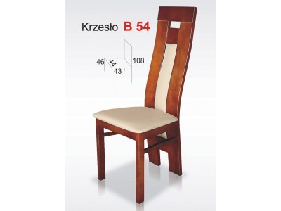 Nowoczesne krzesła Oparcie Profil B54