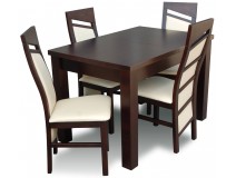 Komplet do Kuchni Stół 70x120+40 + krzesła profilowane Styl Chiński