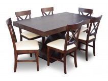 Komplet "X-Tab" stół + 6 krzeseł