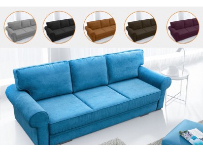 Floria - rozkładana sofa z funkcją spania w angielskim stylu