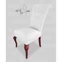 Eleganckie krzesło tapicerowane z guzikami STB63