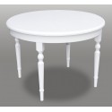 Stół okrągły rozkładany biały ⌀110+2×50 RMS6