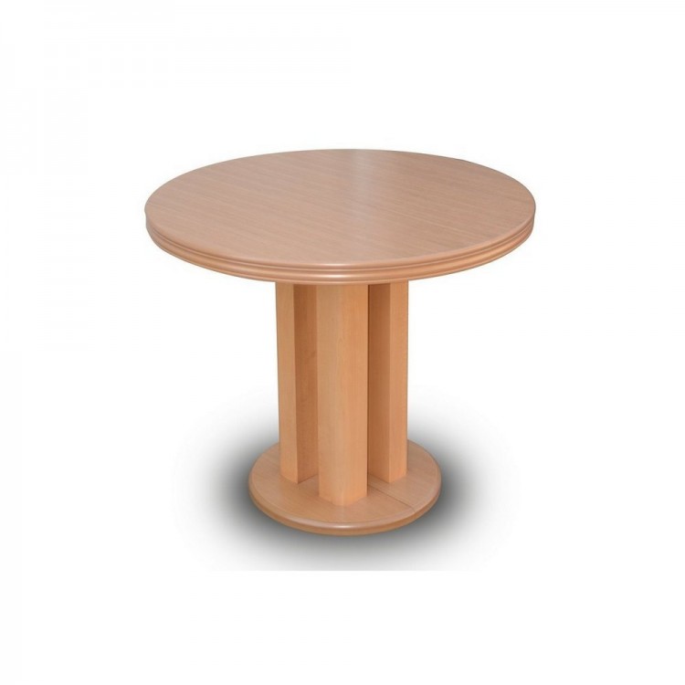 Stół okrągły rozkładany Ø 90x240(3x50) na jednej nodze