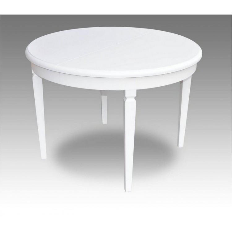 Stół okrągły rozkładany biały ⌀110+2×50 RMS51