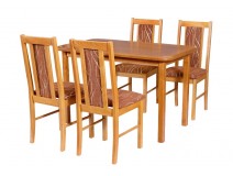 Stół Max IV zaowal + 4 krzesła BOSS XIV