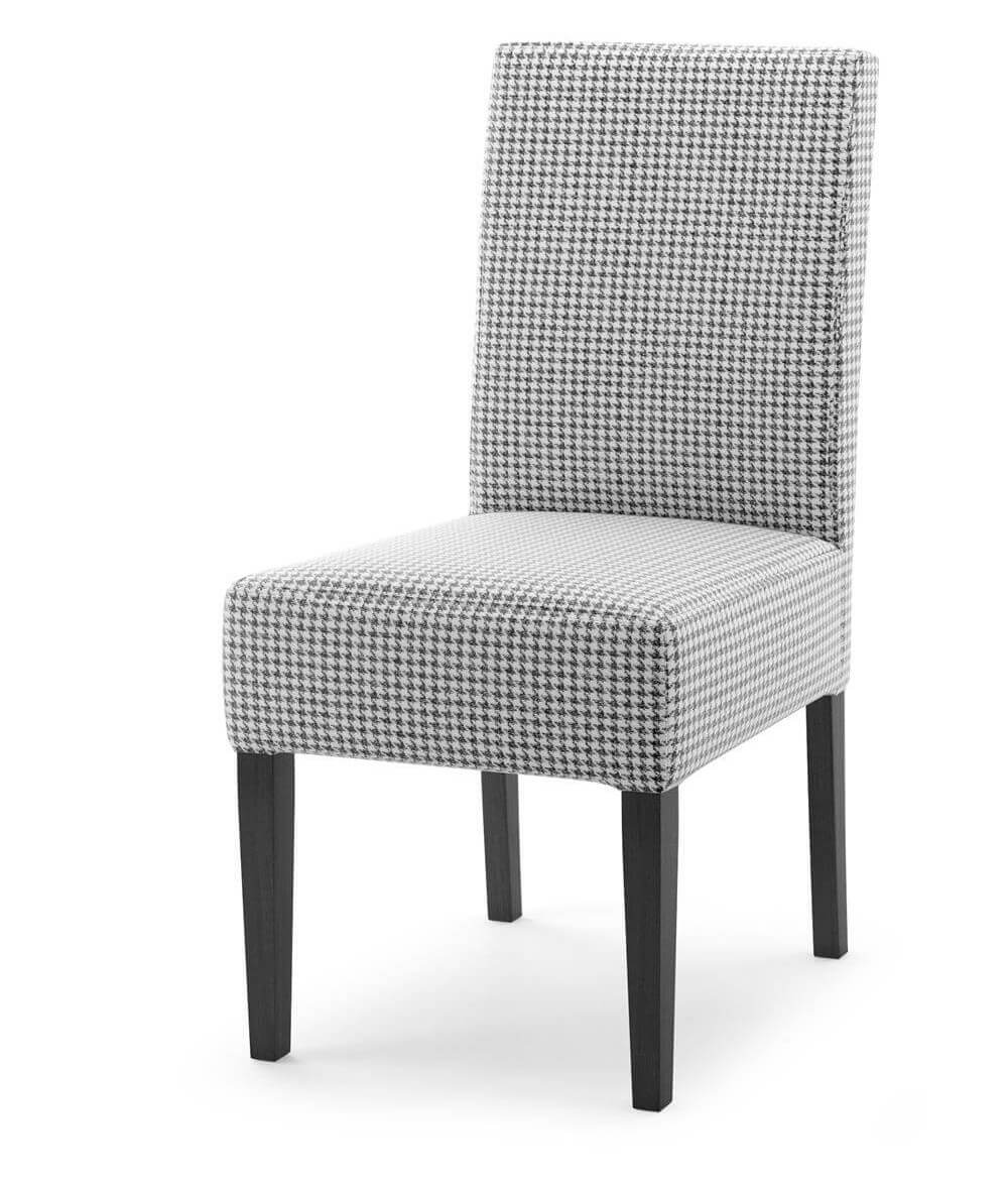 Krzesło tapicerowane szare Pepitka