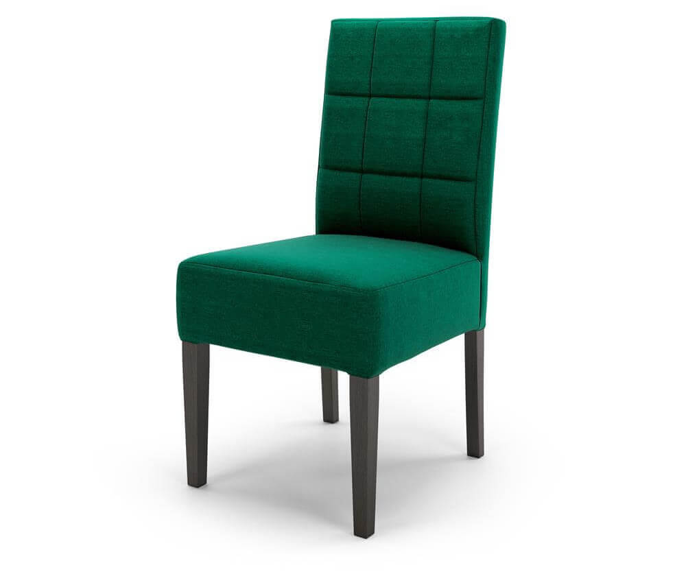 Krzesło tapicerowane zielone Eliza